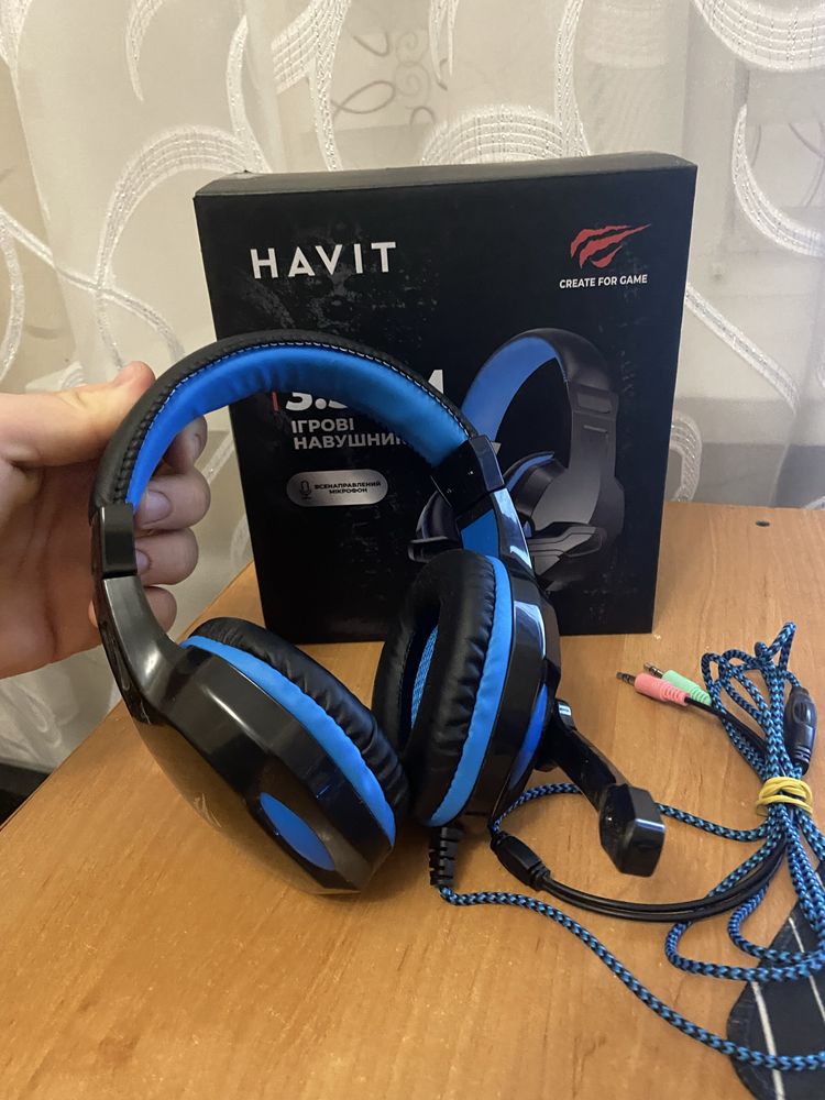 Навушники Havit для компʼютера , Нові, гарнітура для пк.