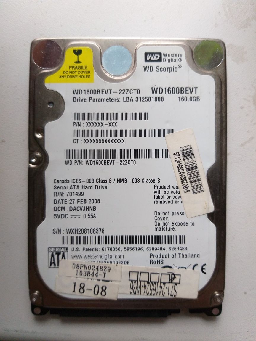 Hdd 250, 320, 500 гб western digital (жесткий диск, карман)