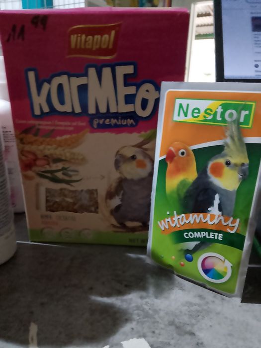 Dla papug nimfy karma zestaw