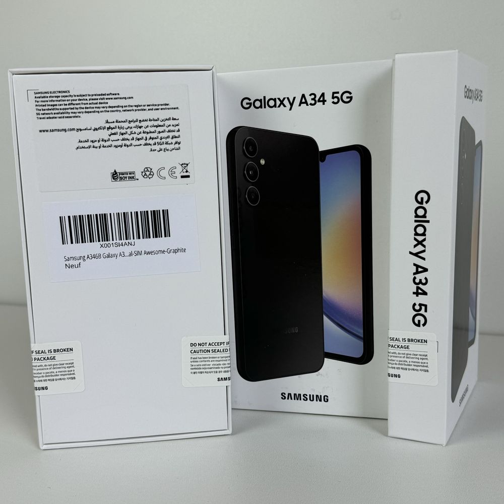 Смартфон Samsung Galaxy A34 5G 6/128GB Light фіолетовий/чорний