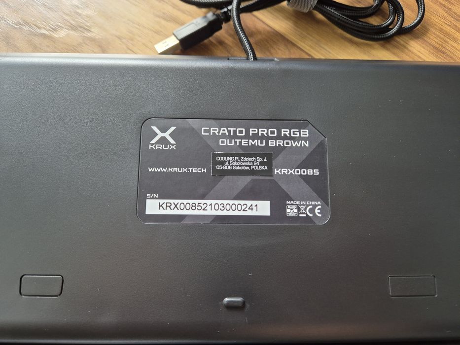 Klawiatura mechaniczna Krux Creato Pro RGB Outemu Brown