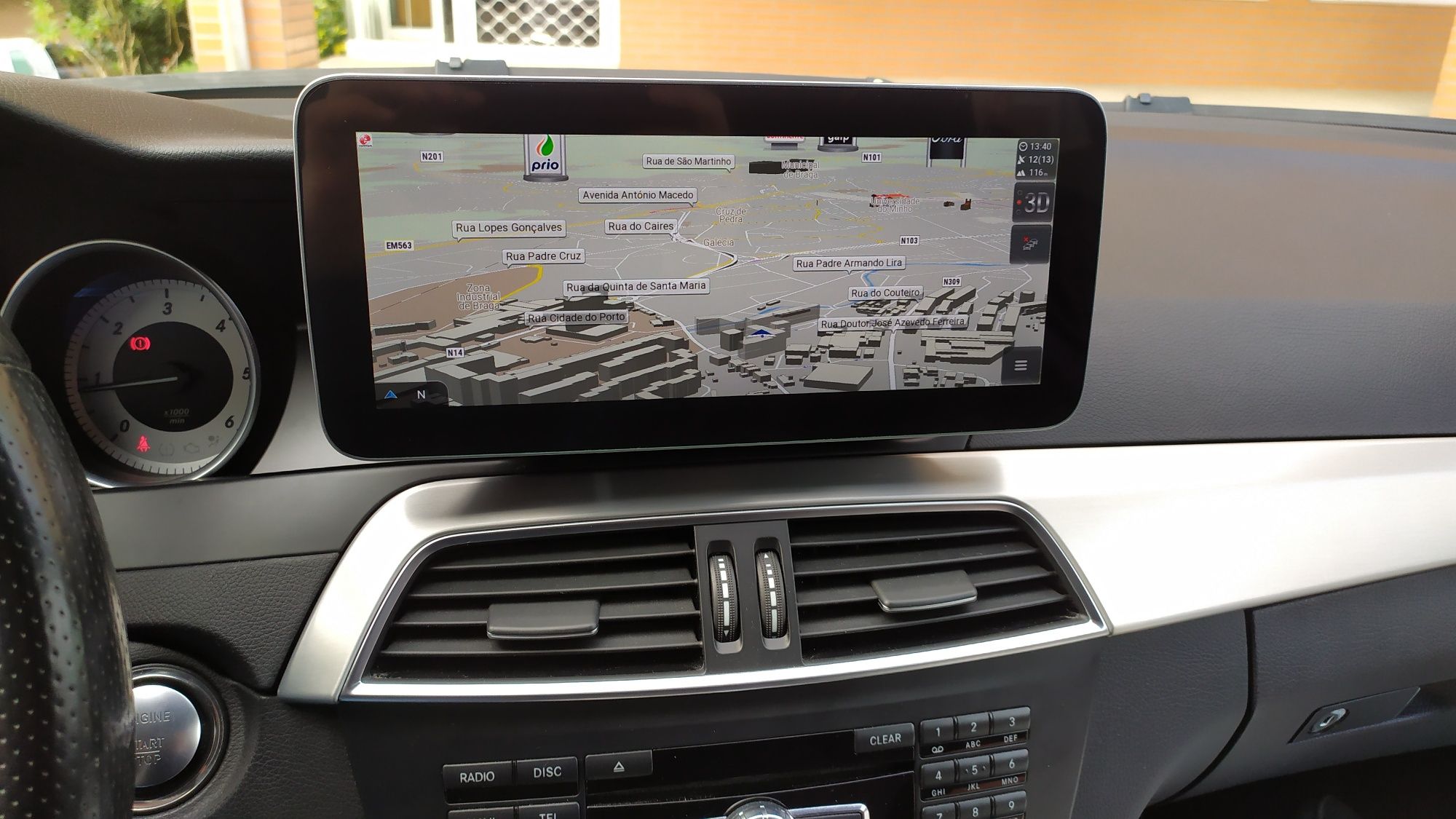 Multimédia Android Mercedes W204 GPS Carplay USB câmara Bluetooth