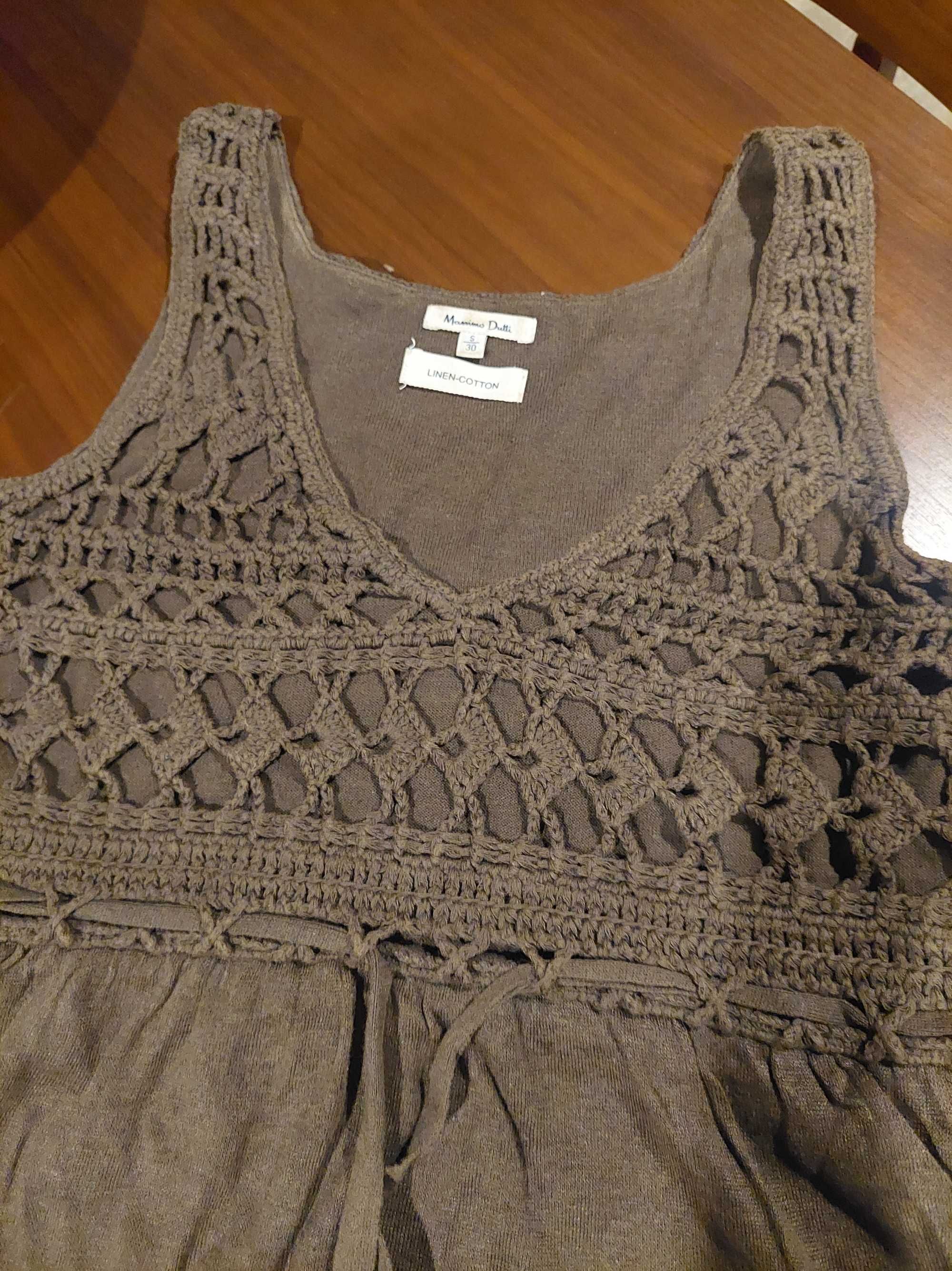 Vestido malha Massimo Dutti