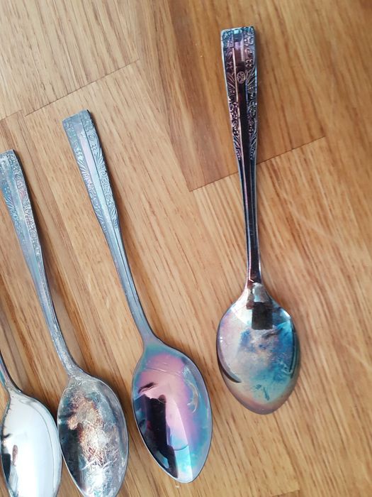 HEFRA łyżeczki do herbaty 6 szt. platerowane srebro