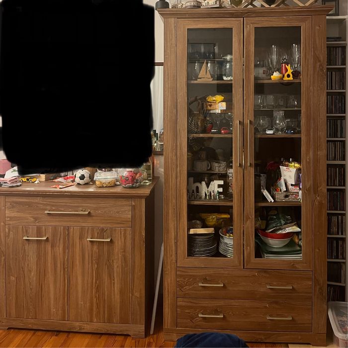 Meble do salonu. Komoda i witryna