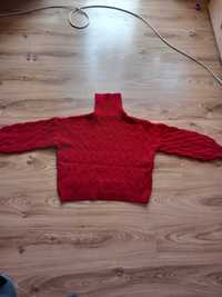 golf sweter czerwony