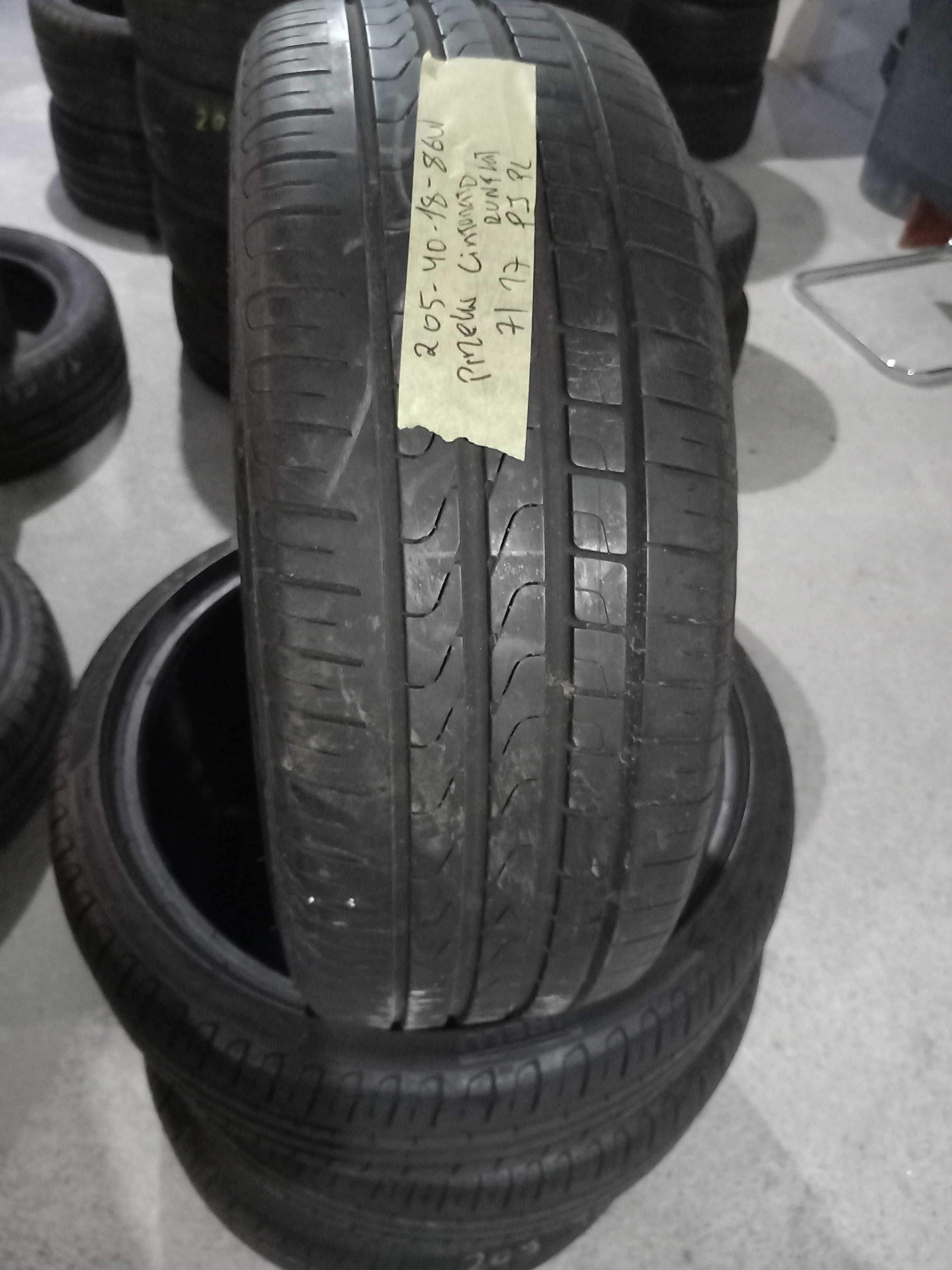 4 pneus 205/40R18 Pirelli seminovos RFT