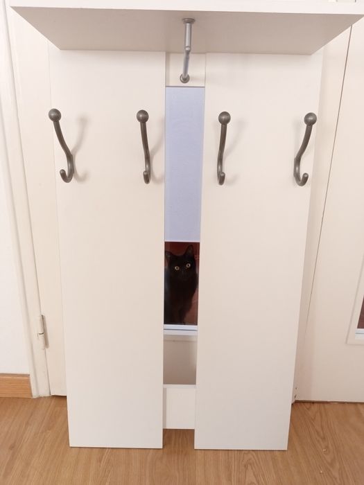 Cabide de parede branco