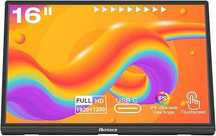 Przenośny monitor dotykowy 16 cali Full HD 1920 x 1200P z HDMI i USB C