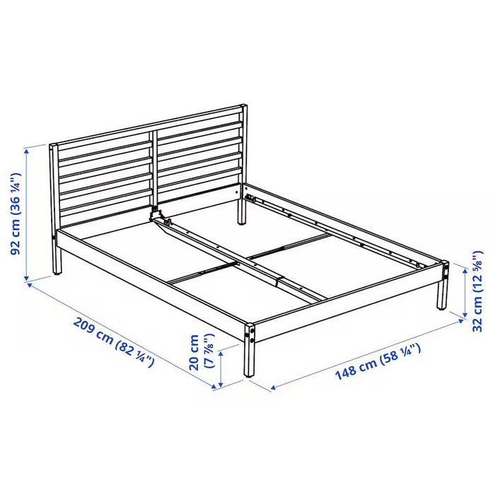 Cama IKEA 140 cm quase novo