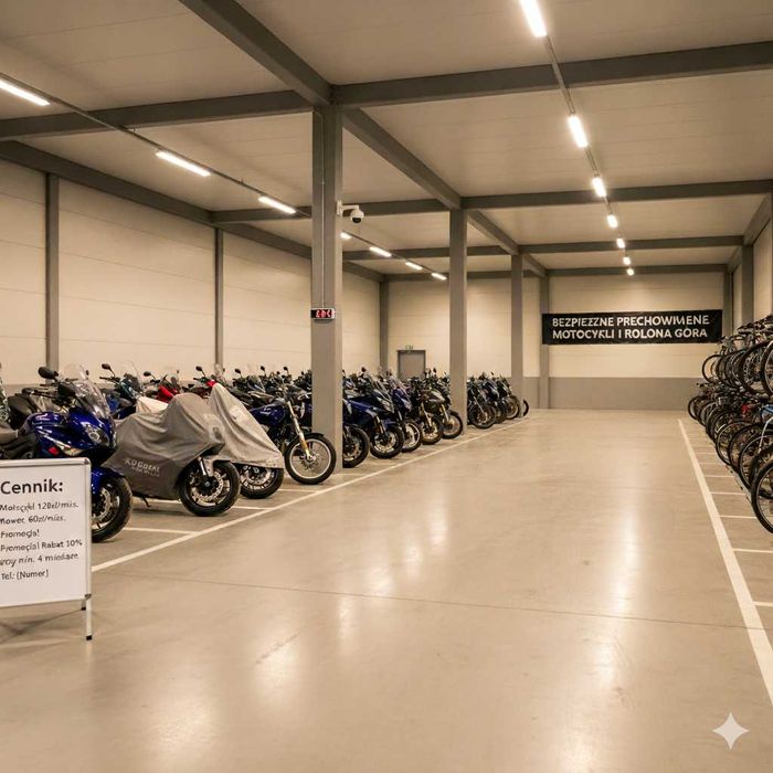 Wynajmę miejsce postojowe dla motocykli i rowerów - Zielona Góra