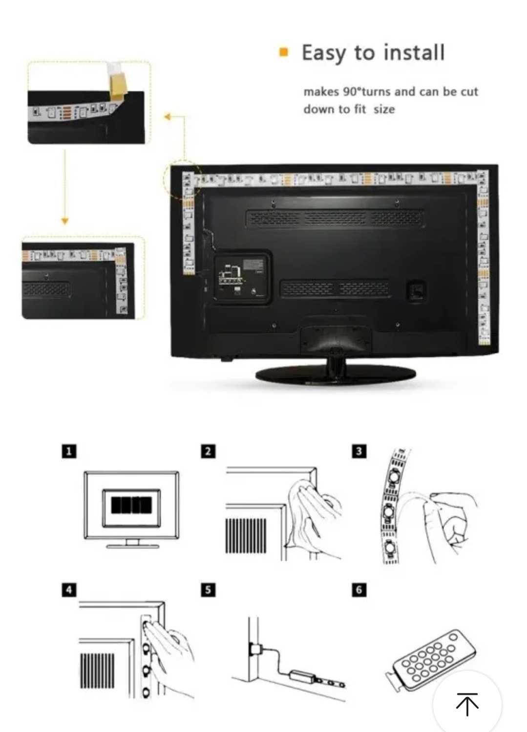 Taśma LED RGB 3 metry z USB 5V (1~2A)