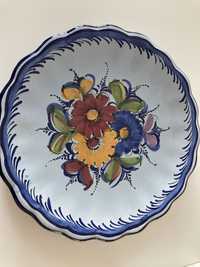 Duzy przepietny talerz ceramika sygnowana Vintage Portugal
