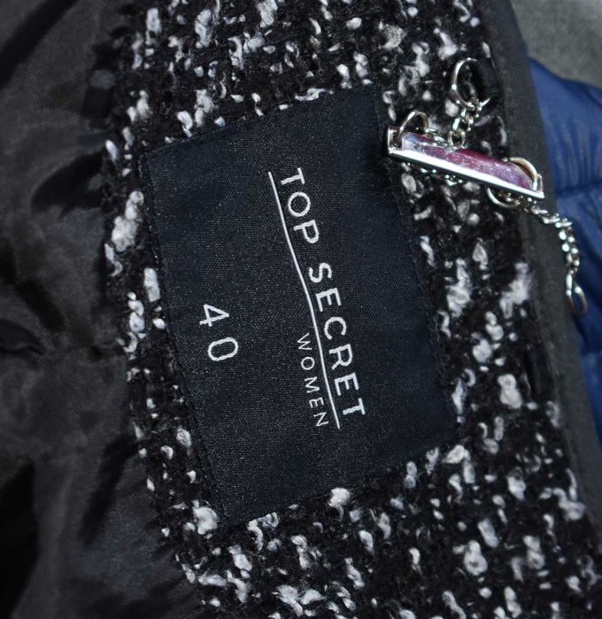 Kurtka 40 L dzianinowa ramoneska marynarka blazer żakiet elegancka