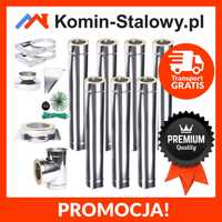 Komin Systemowy ze stali nierdzewnej izolowany, fi 200/260 mm, 7m/1mm