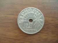 Монета 25 сантимов, Испания, 1937 год. В хорошем состоянии.