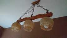 Lampa z drewna dębowego