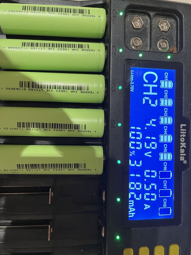 Акумалятори 18650 terrae 30e  до 3200mah високотокові