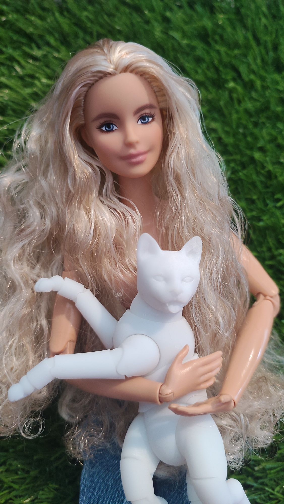 Бжд кот для кукол barbie , integrity, bjd , nuface