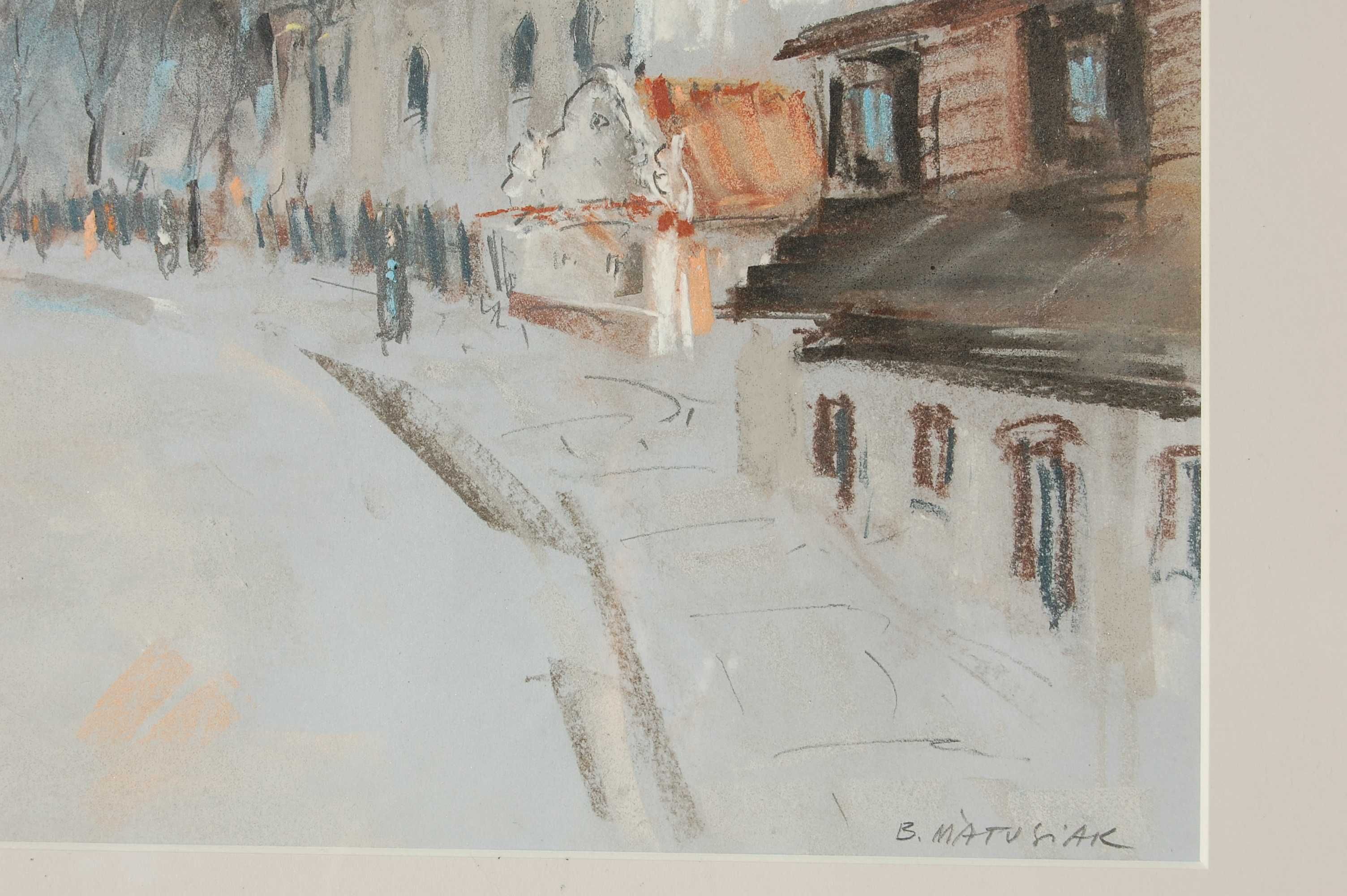 Kazimierz Dolny, pejzaż, pastele, Beata Matusiak