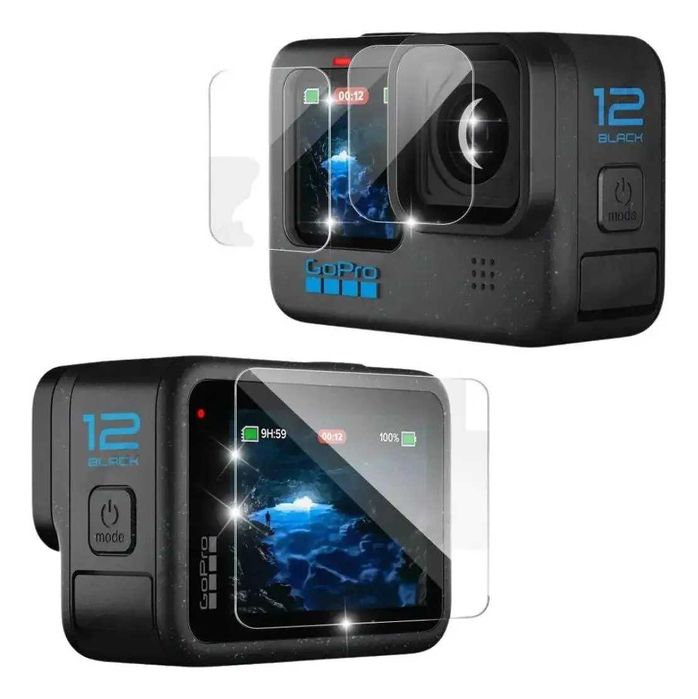 Захисне скло GoPro комплект на всі двсплеї 3шт. для  9, 10, 11, 12, 13