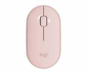 Logitech Pebble M350 Mysz bezprzewodowa Bluetooth Cicha Smukła różowa