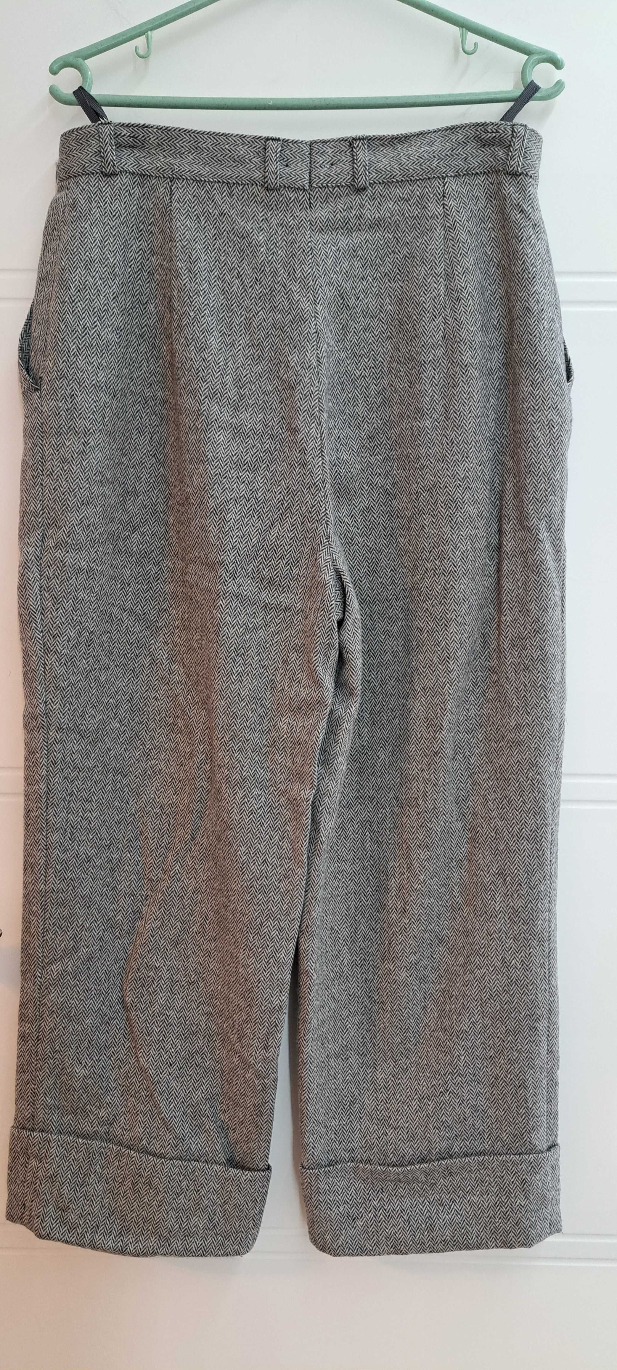 Spodnie szare wełna C&A r.40