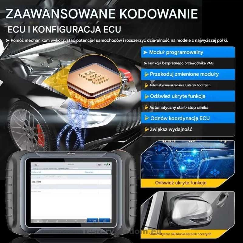 XTOOL D8S ECU Kodowanie  Can FD DOIP  Funkcje specjalne j.Polski
