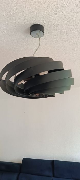 Żyrandol czarny lampa wisząca