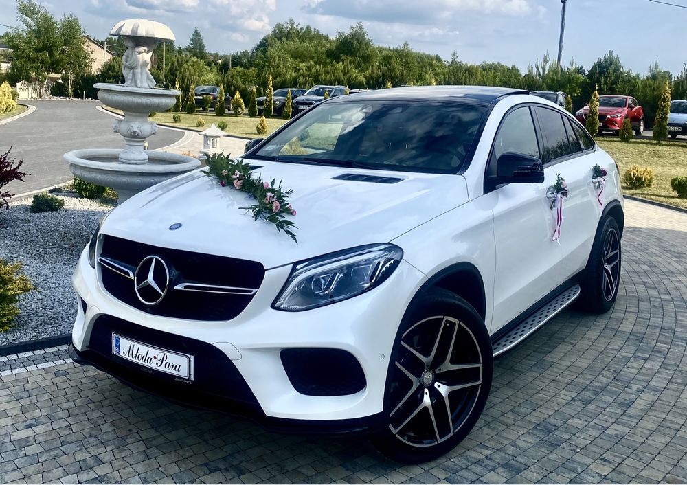 Samochód Auto do ślubu MERCEDES GLE Coupe AMG BIAŁY