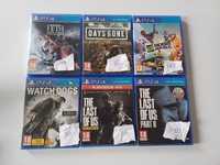 Gry na ps4 the last of US, riders Republic, days gone, jedi, watch dog