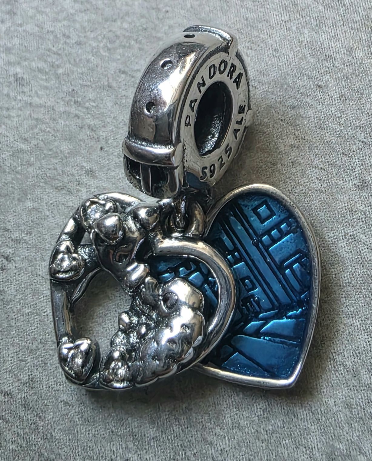 Charms Pandora zakochany kundel srebro 925