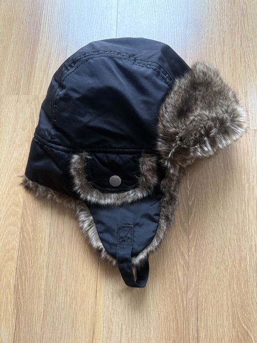 Czapka z kożuszkiem pilotka H&M 134/140