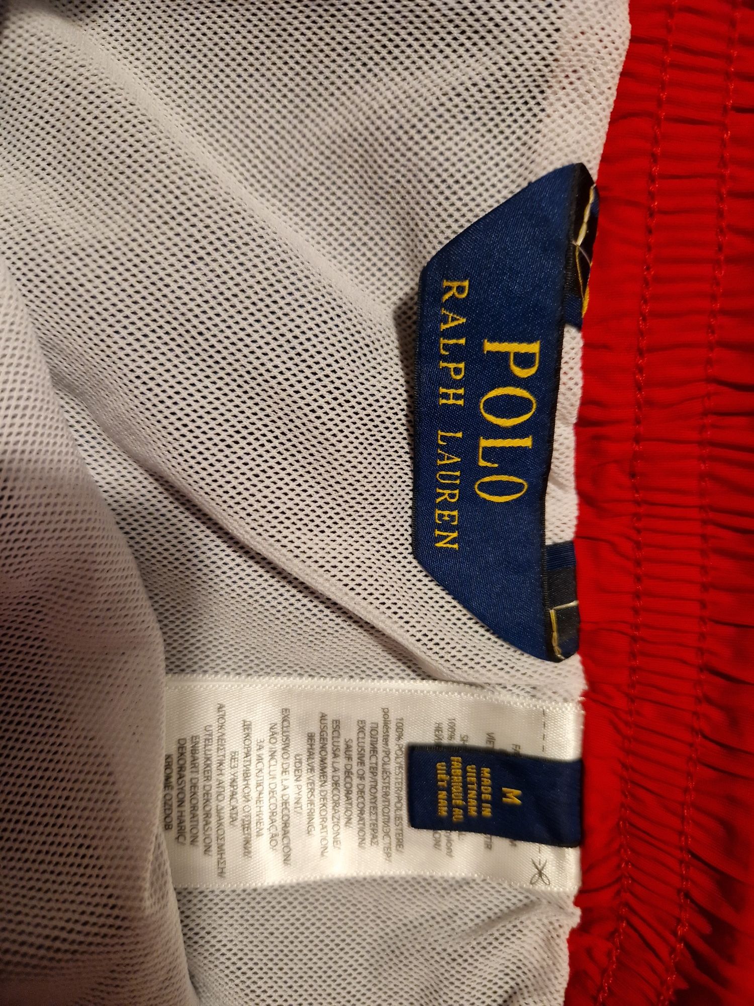 POLO RALPH LAUREN Szorty kąpielowe. Granatowy Slim Fit. Rozmiar M
Szor