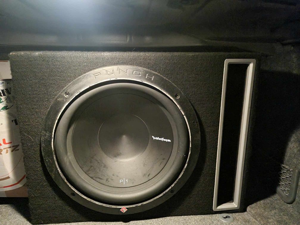 Rockford fosgate p1s4-12 USA skrzynia szczelinowa wzmacniacz 350rms