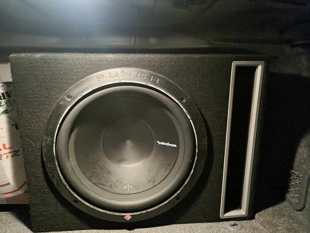 Rockford fosgate p1s4-12 250rms skrzynia szczelinowa wzmacniacz 350rms