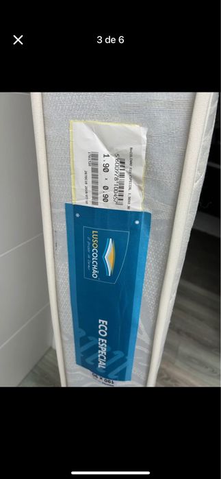 Colchão 1,90 por 0,90 como novo.  Transponte a cargo do comprador