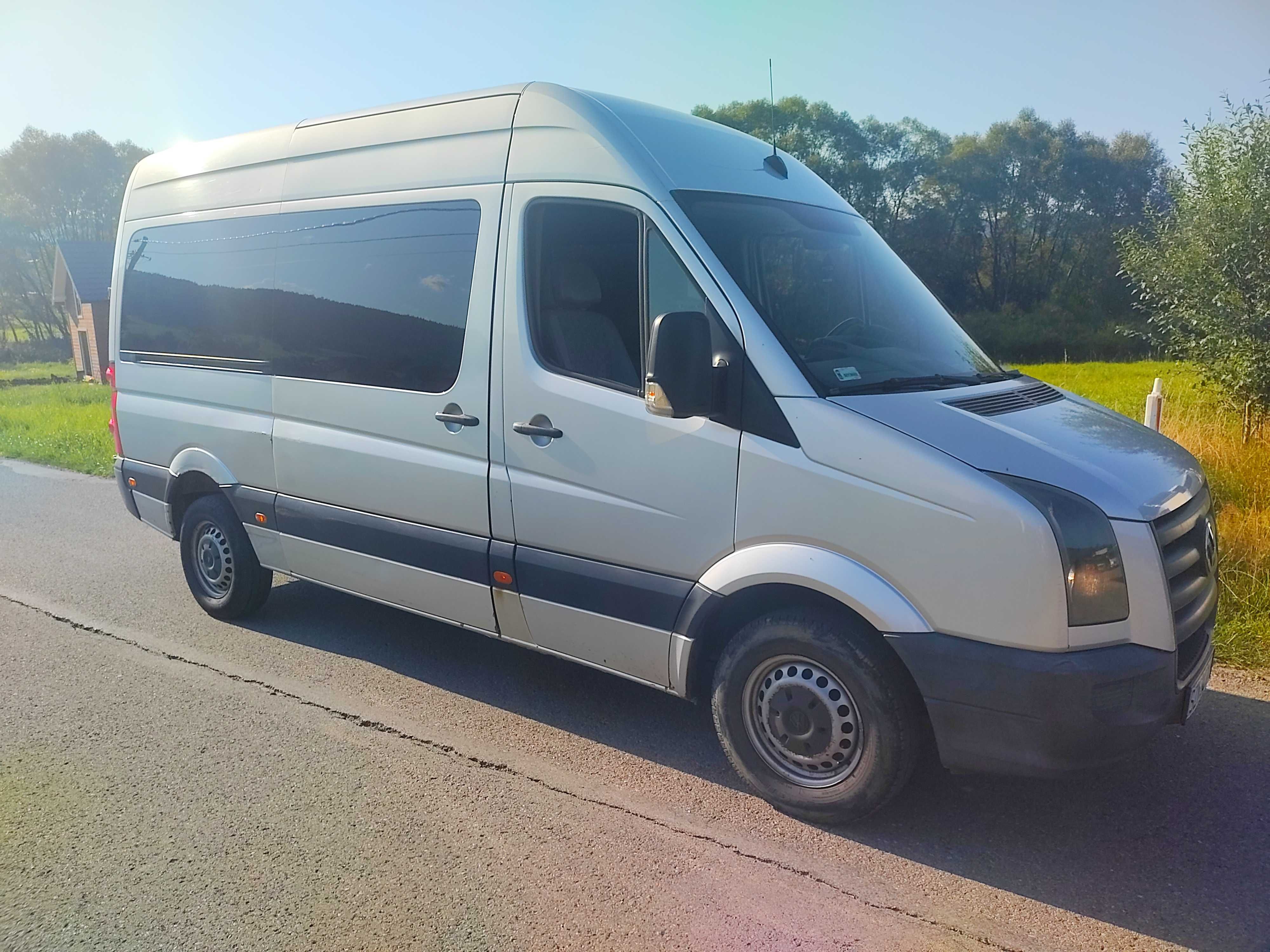 Volkswagen Crafter 9 miejsc 2,5 2011r przewóz osób niepelnosprawnych