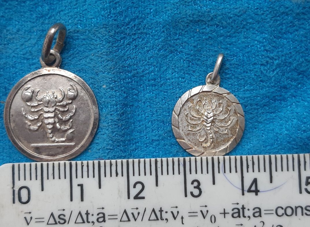 серебряный кулон Скорпион,".Серебро 925 пробы(Италия) комплект