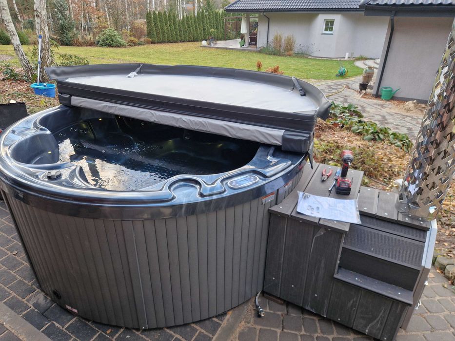 Jacuzzi ogrodowe zimowe SPA Balboa 220x210 cm Akryl Piec