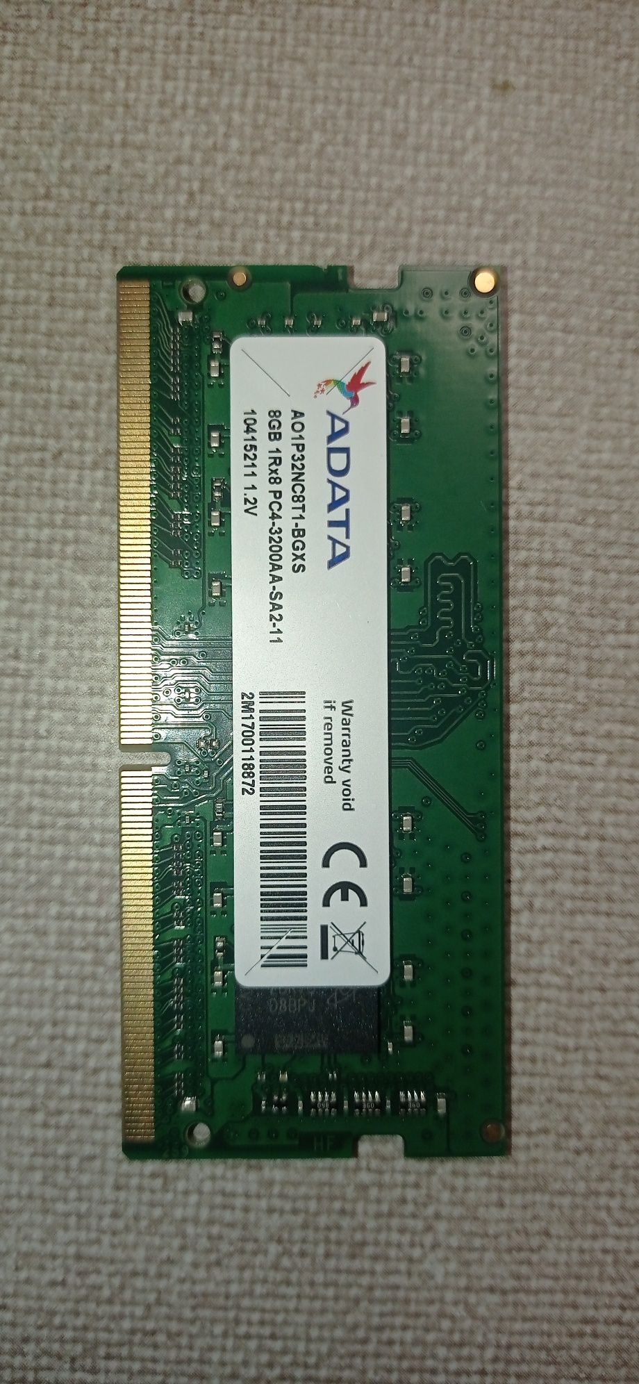 Оперативна пам'ять SO-DIMM DDR4 8gb