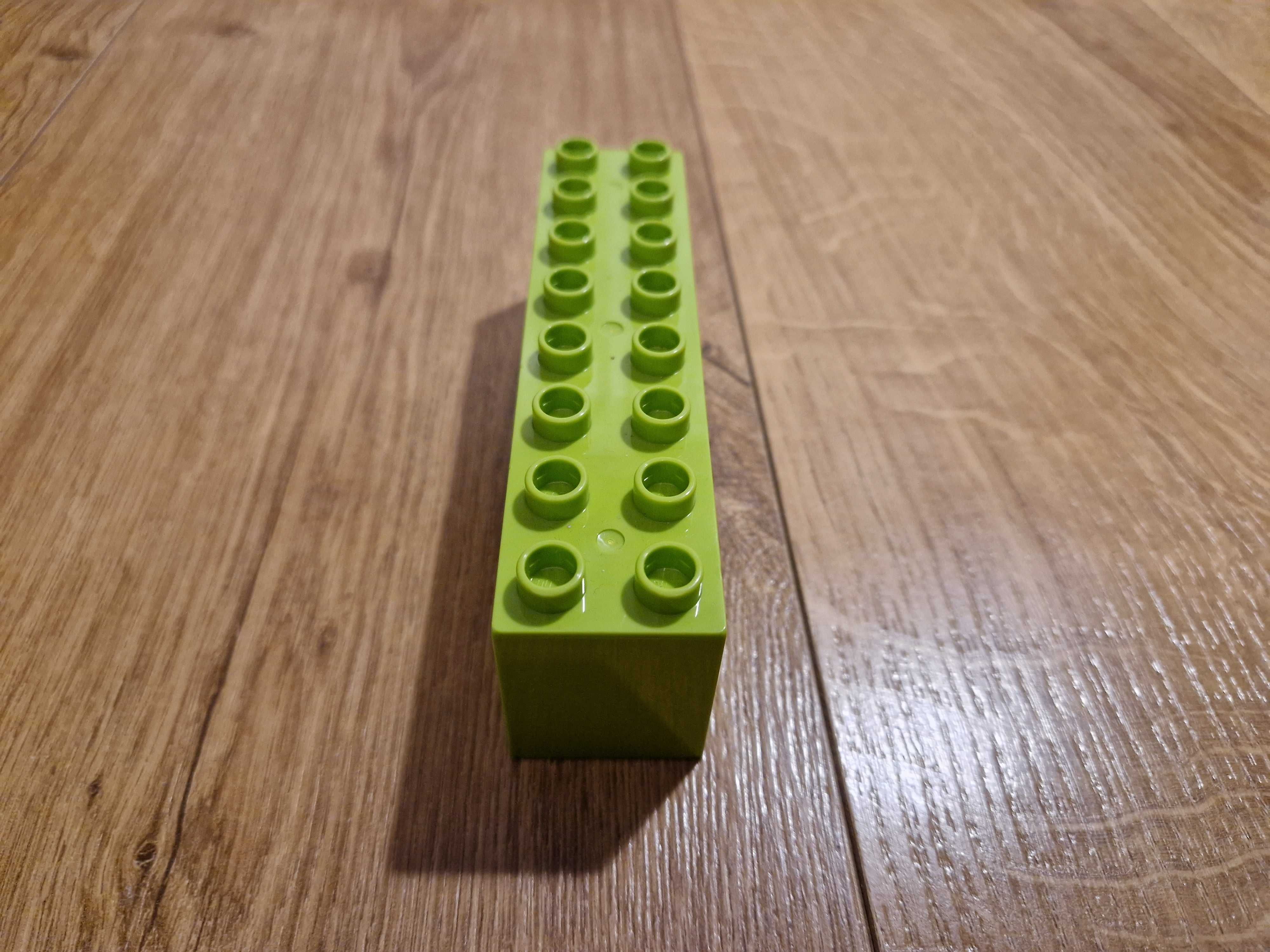 Lego duplo- klocek łuk 2x8 zielony