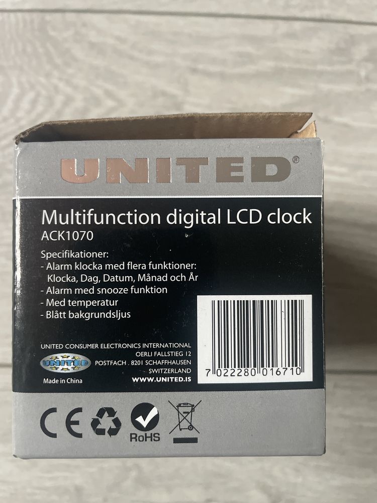 Multifunkcyjny zegar lcd