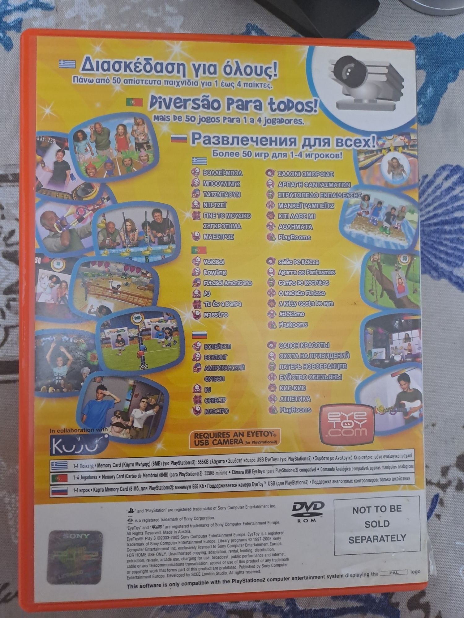 2 Câmaras Eye Toy + jogo play 3 ps2
