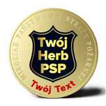 Moneta z Herbem PSP na zamówienie - nowa seria numizmatów - 8 SZTUK !!