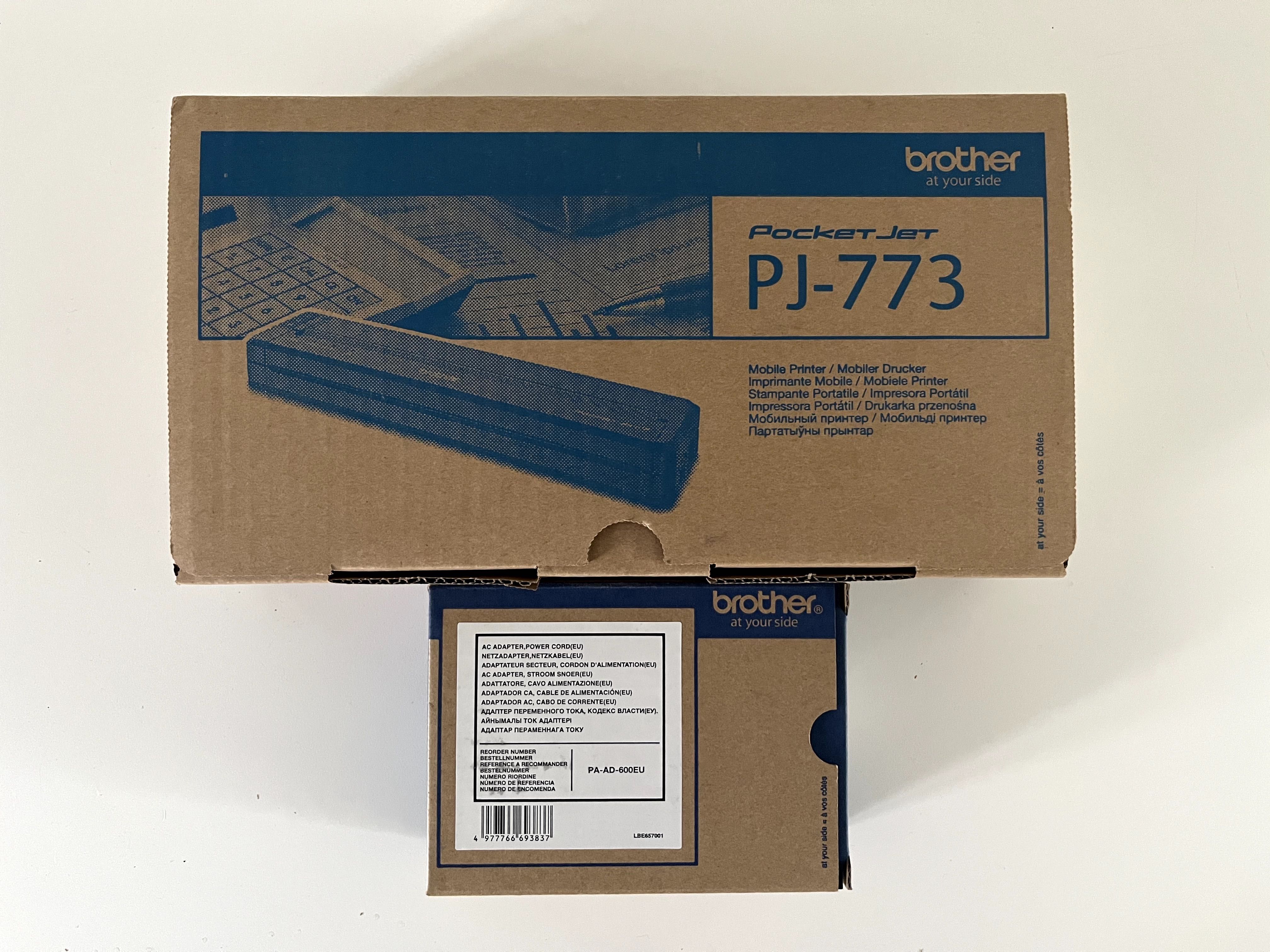 Drukarka termiczna Brother PJ-773 Wifi + zasilacz
