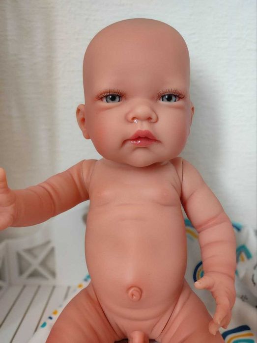 Голий пупс хлопчик реборн Nines d`Onil, 45 см
