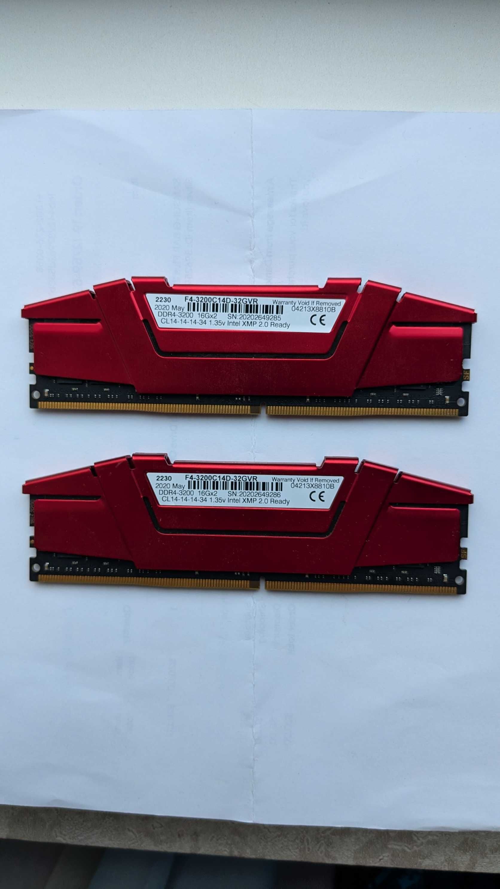 Пам'ять DDR4 3200 MHz CL14 32 GB [2x16GB] G.SKILL | Samsung B-Die