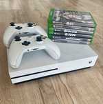 Xbox One S  1TB z napędem + 2 pady + 6 gier – okazja!