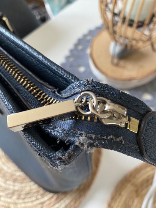 Torba torebka wittchen shopper bag skóra saffiano granatowa duża